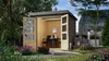 Karibu Gartenhaus Hybridhaus Metall Jupiter 2 terragrau Produktbild-Vorschau 2