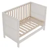 Merax Babybett 120 x 60 cm, Massivholz Kinderbett, 3-fach Produktbild-Vorschau 8