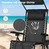 Yaheetech Klappbarer Liegestuhl mit Nackenkissen Produktbild-Vorschau 7