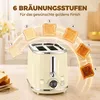 HOMCOM Wasserkocher Toaster Set 1,7L Edelstahl Wasserkocher Produktbild-Vorschau 6