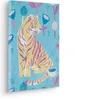 Keilrahmenbild - Vegan Tiger - Größe 30 x 40 cm Produktbild-Vorschau 1
