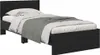 vidaXL Rama łóżka dąb czarny 90 x 200 cm materiał Podgląd zdjęcia produktu 2