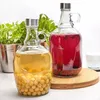 4x 3L Glas Weinballon mit rundem Griff Flasche Glasballon Produktbild-Vorschau 3
