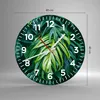Wanduhr - Rund - Glasuhr - Blume Natur - 40x40cm - Produktbild-Vorschau 3