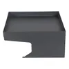 A dark gray metal garage for a robotic lawnmower, shown from a slightly elevated front-left angle against a white background. Anteprima dell’immagine prodotto