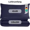 Komfortec Premium Bettwäsche 135x200 cm Bettbezug + 40x80 Produktbild-Vorschau 6