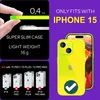 Hülle Neon Klar für iPhone 15 Bunt Leuchtend Silikon Produktbild-Vorschau 4