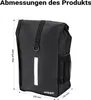 Wiltec Gepäckträgertasche matt schwarz, Fahrradtasche Produktbild-Vorschau 3
