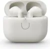 A pair of white true wireless stereo earbuds are shown inside their charging case. Produktbild-Vorschau