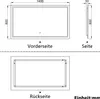 AICA LED Badspiegel 140x80cm Palmer-Serie 3 Lichtfarbe Produktbild-Vorschau 8