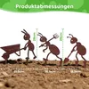 Ameisen Gartenstecker Set Ameisen Edelrost Gartendeko Produktbild-Vorschau 3