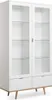 Vitrine Glasschrank Oslo | Skandinavisch | weiß / Sonoma Produktbild-Vorschau 2