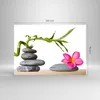 Bilder auf glas - Ruhig blume dekoration stein - 100x70cm - Produktbild-Vorschau 3
