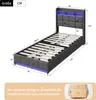 Fortuna Lai Polsterbett 90x200cm mit USB, Jugendbett Produktbild-Vorschau 6