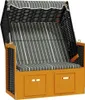 Fauteuil-cabine de plage avec toit Poly rotin & bois massif Voir les images du produit 1