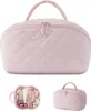 Borsa cosmetica imbottita da donna, borsa per trucchi Anteprima dell’immagine prodotto 2