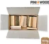 PINI 10 Kg Mini bois de chauffage hêtre 15 cm séché pour Voir les images du produit 9