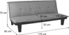 sofa 3-osobowa HWC-C87, kanapa rozkładana sofa rozkładana Podgląd zdjęcia produktu 10