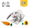 LEGO 31133 Creator 3in1 Weißer Hase Tierspielzeug Set mit Produktbild-Vorschau 4