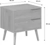 sweeek - Nachttisch mit Holzdekor, nussbaumfarben, 2 Produktbild-Vorschau 6