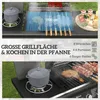Outsunny Gasgrill 12,2 KW 3+1 Brenner BBQ Grillwagen aus Produktbild-Vorschau 4