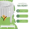 Alpsky bílý dřevěný plot 100 x 20 cm – Flexibilní zahradní Náhled obrázku produktu 4