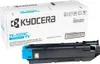 A Kyocera TK-5370C cyan toner kit is shown next to its packaging. Produktbild-Vorschau
