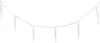 A string of icicle-shaped lights on a white background. Produktbild-Vorschau
