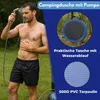 Coemo Campingdusche mit Fußpumpe, Gartendusche, Solardusche Produktbild-Vorschau 2