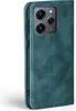 A teal flip cover phone case is shown from the side. Produktbild-Vorschau