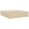 vidaXL Bettgestell ohne Matratze Creme 180x200 cm Stoff Produktbild-Vorschau 6