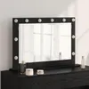 vidaXL Lustro do umywalki o wyglądzie czarnego dębu 80 x 15 Podgląd zdjęcia produktu 2