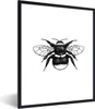 MuchoWow® Gerahmtes Poster Hummel - Botanisch - Retro - Produktbild-Vorschau 1