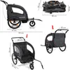 Kinderanhänger Meteor BX-50 mit Federung Jogger 2 in 1 Produktbild-Vorschau 13