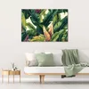 Leinwandbild Bunte tropische Blätter 100x70 Feeby Grün bild Produktbild-Vorschau 2