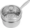 Dampfgar-Topf aus Edelstahl - 2-stöckiger Dampfgarer - 2 l Produktbild-Vorschau 1