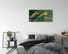 Glasbilder 140x70 Wandkunst Bunte Papageien auf einem Zweig Produktbild-Vorschau 3