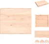 vidaXL Tischplatte 60x50x(2-6) cm Massivholz Unbehandelt Produktbild-Vorschau 1