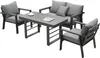 MEXO Gartenlounge-Set Gartenmöbel Set Aluminium Loungeset Produktbild-Vorschau 1