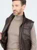 JCC Lederweste BigVest2 Herren dark brown 50 Produktbild-Vorschau 8
