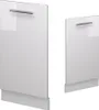 Two white kitchen cabinet base panels with silver handles, shown against a white background. Náhled obrázku produktu