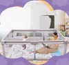 Laufstall Baby mit Matratze, Laufgitter Baby 200x180cm XXL, Produktbild-Vorschau 7