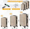 KESSER® 3tlg. Hartschalenkofferset Hartschalenkoffer Produktbild-Vorschau 2