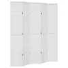A white, multi-panel room divider is shown against a white background. Podgląd zdjęcia produktu