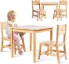 Mamabrum table d'enfant en bois avec 2 chaises - bois de Voir les images du produit 1