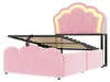 Letto imbottito 90 x 200 cm con spazio contenitore Anteprima dell’immagine prodotto 10