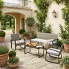 BEALIFE Gartenmöbel-Set 4-teilig mit Gartentisch | 4 Produktbild-Vorschau 8
