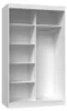 Kleiderschrank 120 cm mit Schiebetüren RANNO 1 – weiß Produktbild-Vorschau 6