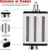 A diagram showing the structure and features of a kitchen appliance attachment. Produktbild-Vorschau