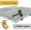 10x Klickfliesen Bodenplatte Kunststoff Garage Produktbild-Vorschau 4